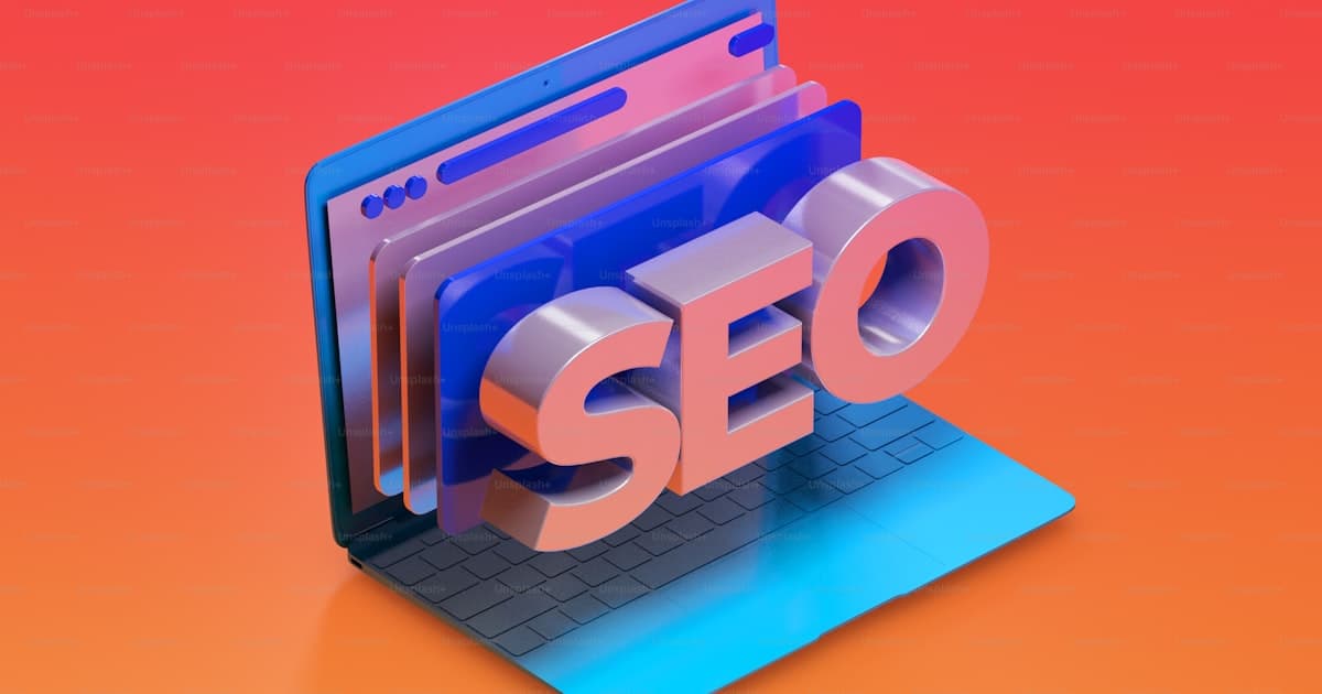 Laptop com a palavra search na tela
